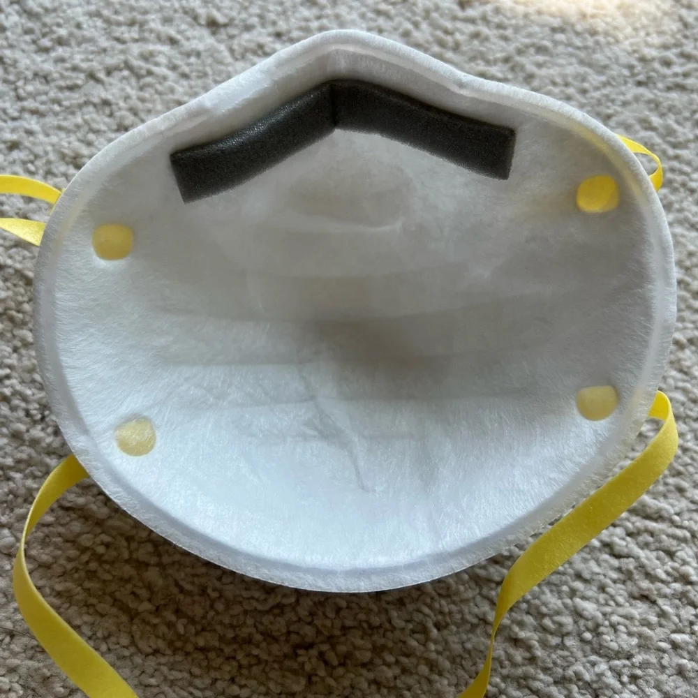 7 N95 3M 8210 White Face Mask Protection Face Cover New Stretch Straps Nose